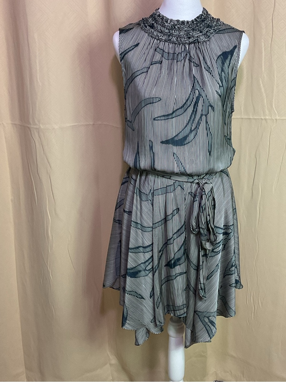 Halston Heritage Printed Midi Dress